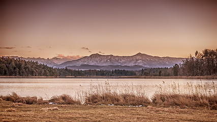 Image showing osterseen sunset