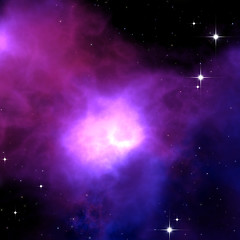 Image showing purple nebula