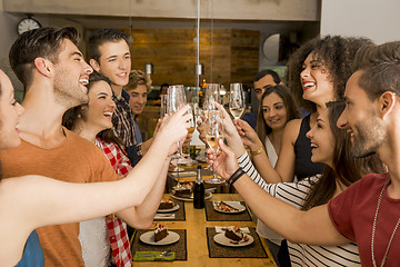 Image showing Friends having a toast