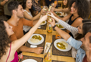 Image showing Friends having a toast
