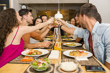 Image showing Friends having a toast