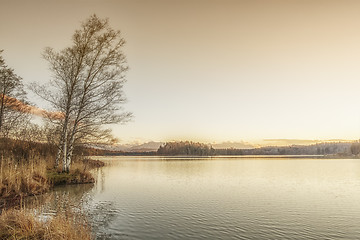 Image showing osterseen sunset