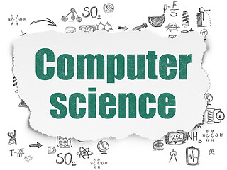 Image showing Science concept: Computer Science on Torn Paper background