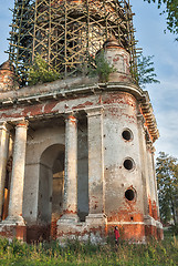 Image showing Belltower of church of Nikita Velikomuchenik