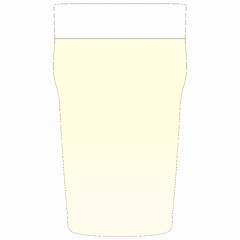 Image showing A pint of lager