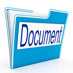 Image showing Document On File Means Organizing And Paperwork