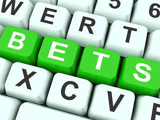 Image showing Bets Keys Show Online Or Internet Betting