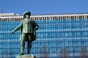 Image showing Statue of Christian 4. at Stortorget in Oslo