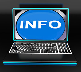 Image showing Info On Laptop Means Computer Knowledge Information And Assistan