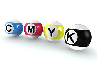 Image showing Cmyk Publishing Shows Printing And Printer Ink