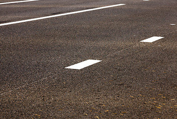 Image showing road markings .  asphalt