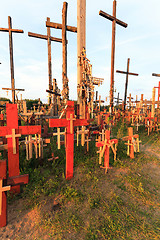 Image showing wooden crosses. Christianity