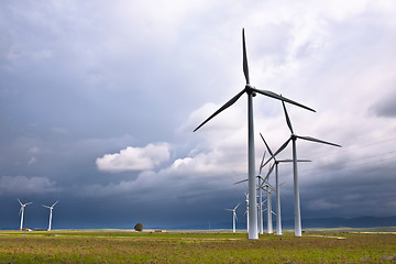 Image showing Wind turbines