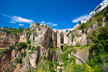 Image showing Panoramic view of Ronda, Andalucia, Spain