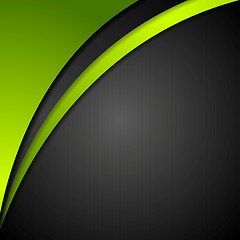 Image showing Abstract corporate wavy background