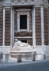 Image showing Via delle Quattro Fontane in Rome, 