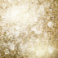 Image showing Golden mosaic background. EPS 10