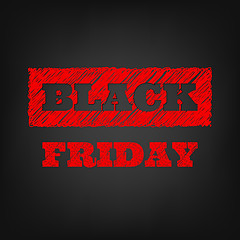 Image showing Black friday sale template. EPS 10