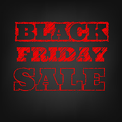 Image showing Black friday sale template. EPS 10