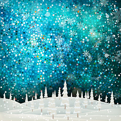 Image showing Christmas abstract template. EPS 10