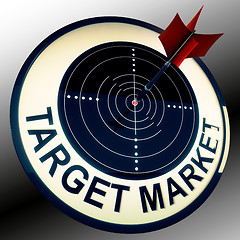 Image showing Target Market Means Targeting Customers Direct