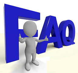 Image showing Faq Word As Sign For Information Or Assisting