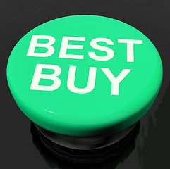 Image showing Best Buy Button Shows Promotion Offer Or Discount