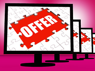 Image showing Offer Monitors Shows Promotional Discounting And Reductions