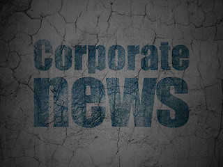 Image showing News concept: Corporate News on grunge wall background