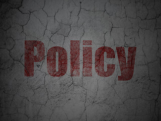 Image showing Insurance concept: Policy on grunge wall background