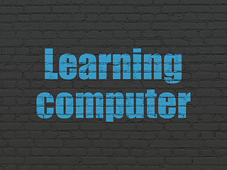 Image showing Studying concept: Learning Computer on wall background