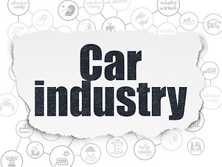 Image showing Industry concept: Car Industry on Torn Paper background