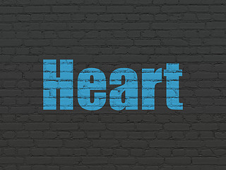 Image showing Healthcare concept: Heart on wall background