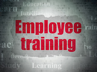 Image showing Education concept: Employee Training on Digital Paper background