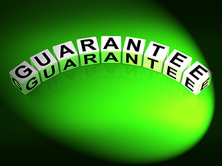 Image showing Guarantee Dice Show Pledge of Risk Free Guaranteed