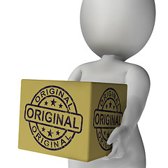 Image showing Original Stamp On Box Shows Genuine Authentic Products