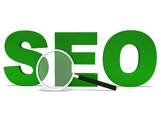 Image showing Seo Word Shows Search Engine Optimization Websites Online
