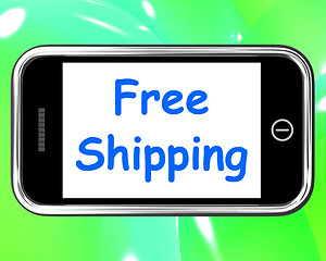 Image showing Free Shipping On Phone Shows No Charge Or Gratis Deliver