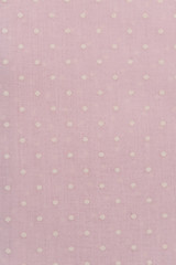 Image showing Pink and white spot pattern fabric