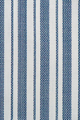 Image showing Blue textureStriped fabric