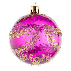 Image showing Pink christmas ball