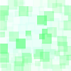 Image showing Abstract Green Squares Background