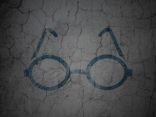 Image showing Science concept: Glasses on grunge wall background