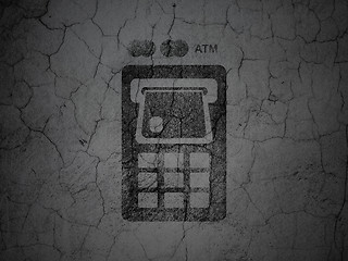 Image showing Banking concept: ATM Machine on grunge wall background