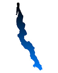 Image showing Map of Lake Tanganyika