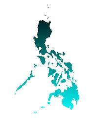 Image showing Map of Philippines
