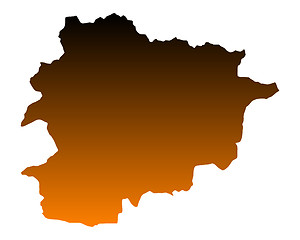 Image showing Map of Andorra