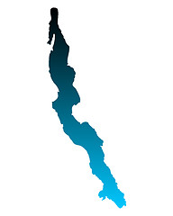 Image showing Map of Lake Tanganyika