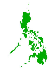 Image showing Map of Philippines