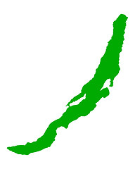 Image showing Map of Lake Baikal